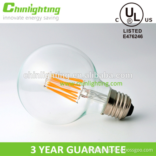Chinlighitng Best Sale ! Globe LED Vintage Filament Bulb G95 2W 4W 6W 8W E27 Dimmable LED Lamp
